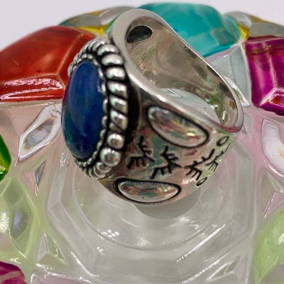 Carolyn Pollack Silver and Blue Ring - Picture 3 of 9